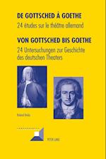 de Gottsched A Goethe- Von Gottsched Bis Goethe