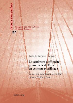 Le Sentiment d'Efficacite Personnelle d'Eleves En Contexte Plurilingue