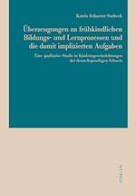 Ueberzeugungen Zu Fruehkindlichen Bildungs- Und Lernprozessen Und Die Damit Implizierten Aufgaben