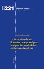 La formación de los docentes de español para inmigrantes en distintos contextos educativos