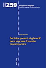 Participe Présent Et Gérondif Dans La Presse Française Contemporaine