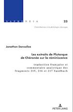 Les extraits de Plutarque de Chéronée sur la réminiscence