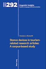 Stance devices in tourism-related research articles: A corpus-based study
