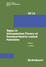 Topics in Interpolation Theory of Rational Matrix-valued Functions