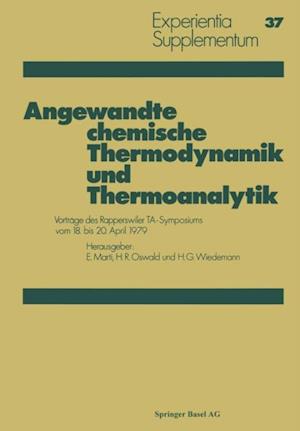 Angewandte chemische Thermodynamik und Thermoanalytik