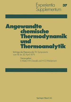 Angewandte Chemische Thermodynamik Und Thermoanalytik