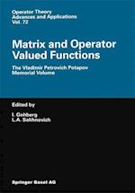 Matrix and Operator Valued Functions