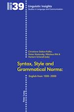 Syntax, Style and Grammatical Norms