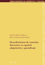 Procedimientos de conexión discursiva en español: adquisición y aprendizaje