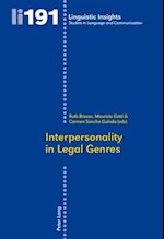 Interpersonality in Legal Genres