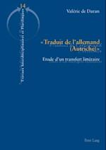 « Traduit de l’allemand (Autriche) »