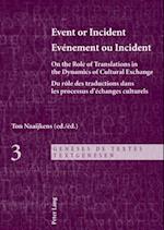 Event or Incident Evenement Ou Incident