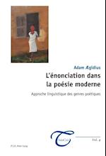 L’énonciation dans la poésie moderne