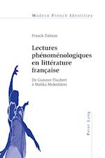 Lectures phénoménologiques en littérature française