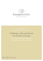 Challenges, risks and threats for security in Europe