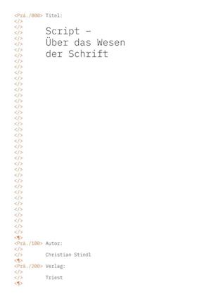 Script - Über das Wesen der Schrift