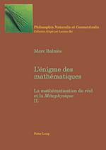 L'énigme des mathématiques