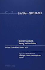 German Literature, History and the Nation
