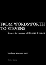 From Wordsworth to Stevens