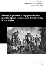Marchés, migrations et logiques familiales dans les espaces français, canadien et suisse, 18<SUP>e</SUP>-20<SUP>e</SUP> siècles