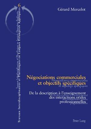 Négociations commerciales et objectifs spécifiques