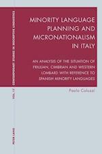 Minority Language Planning and Micronationalism in Italy