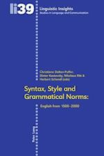 Syntax, Style and Grammatical Norms
