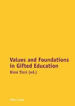 Values and Foundations in Gifted Education
