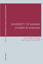 University of Basrah Studies in English