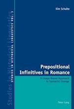 Prepositional Infinitives in Romance