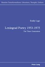 Leningrad Poetry 1953–1975