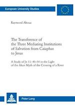 The Transference of the Three Mediating Institutions of Salvation from Caiaphas to Jesus