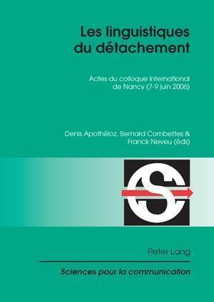 Les Linguistiques Du Détachement