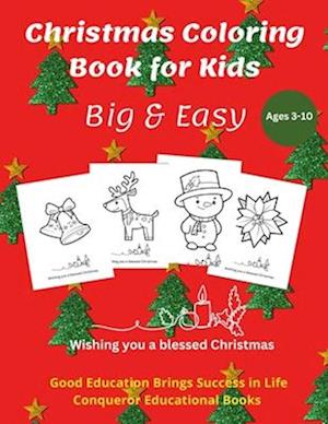 Christmas Coloring Book for Kids: 50 Seasonal Christmas Motives that Kids Love to Color