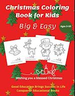 Christmas Coloring Book for Kids: 50 Seasonal Christmas Motives that Kids Love to Color 