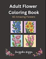 Adult Flower Coloring Book