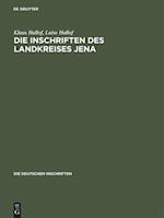 Die Inschriften des Landkreises Jena