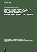 Siegfried Kracauer / Erwin Panofsky Briefwechsel 1941-1966