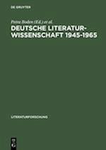 Deutsche Literaturwissenschaft 1945-1965
