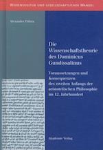 Die Wissenschaftstheorie des Dominicus Gundissalinus