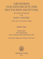 Achtes Buch: Vom Weltfrieden bis zur französischen Revolution 1830