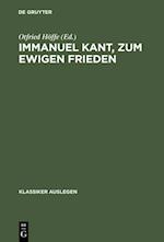 Immanuel Kant, zum ewigen Frieden