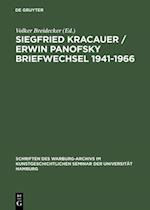 Siegfried Kracauer / Erwin Panofsky Briefwechsel 1941–1966