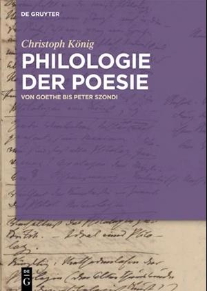 Philologie der Poesie