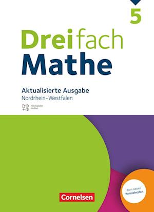 Dreifach Mathe 5. Schuljahr. Nordrhein-Westfalen -  Aktualisierte Ausgabe 2022 - Schülerbuch