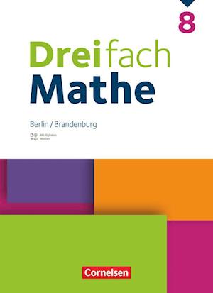 Dreifach Mathe 8. Schuljahr - Berlin und Brandenburg - Schulbuch mit digitalen Hilfen, Erklärfilmen und Wortvertonungen