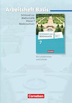 Schlüssel zur Mathematik  7. Schuljahr. Basisarbeitsheft mit eingelegten Lösungen. Differenzierende Ausgabe Niedersachsen