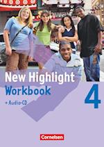 New Highlight 4: 8. Schuljahr. Workbook mit Text-CD