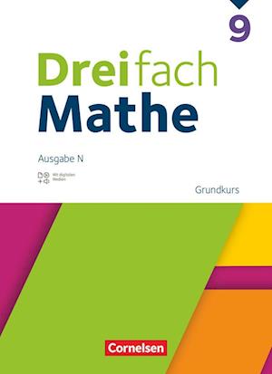 Dreifach Mathe 9. Schuljahr Grundkurs - Schulbuch mit digitalen Hilfen, Erklärfilmen und Wortvertonungen