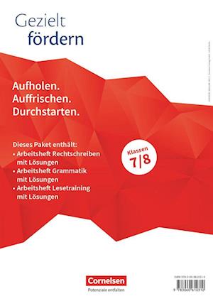 Gezielt fördern 7./8. Schuljahr. Lern- und Übungshefte Deutsch - Thematische Arbeitshefte (Im Paket)